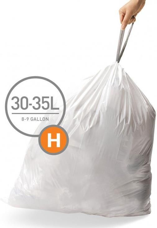 Simplehuman Code H Afvalzakken 30-35 Liter 20 zakken