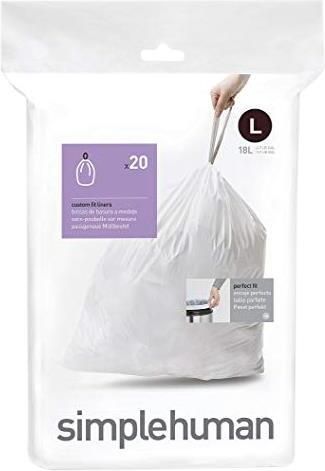 Simplehuman Code L Afvalzakken 18 Liter 20 zakken