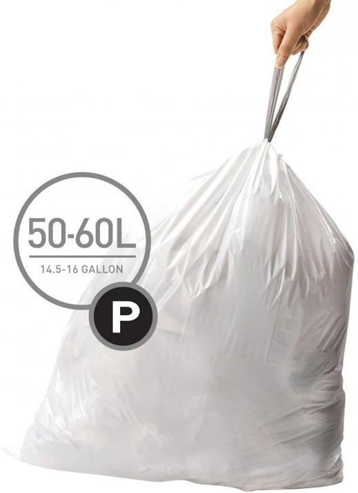 Simplehuman Code P Afvalzakken 50-60 Liter 20 zakken