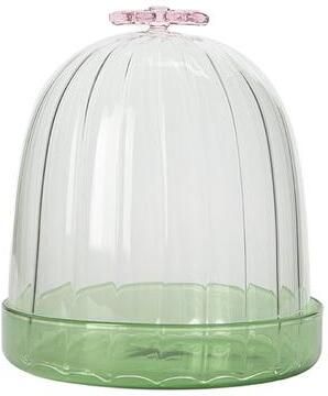 Sissy-Boy Glazen stolp met roze strikje