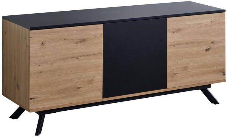 Sky Style Brandio Eiken|Zwart Dressoir 3-Deuren