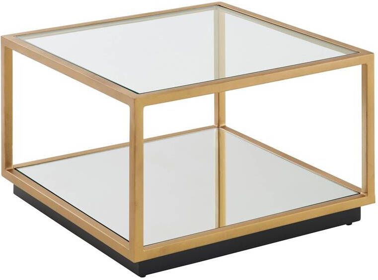 Sky Style Delphi Vierkante Salontafel Glas | Goud