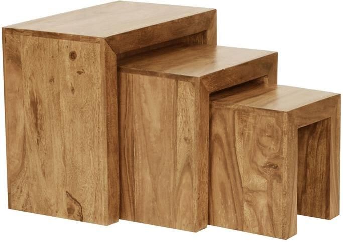 Home24 Bijzettafel Verniolle I(set van 3 ) Naturoo - Foto 3