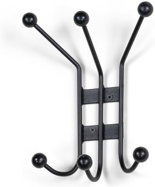 Spinder Design Wandkapstok Barato 1 Zwart Staal - Foto 2
