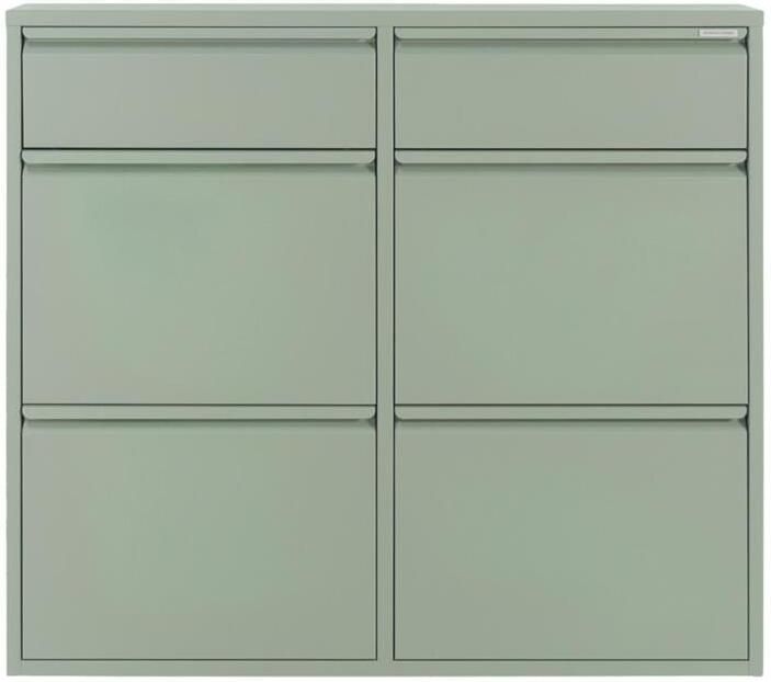 Spinder Design schoenenkast Billy 6 Dusty Green 8 paar schoenen Staal - Foto 3