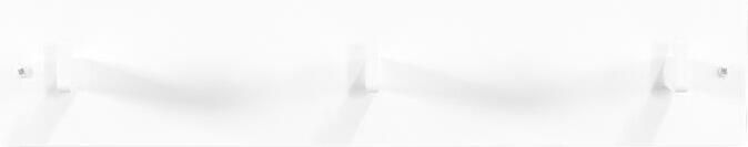 Spinder Design Leatherline 3 Wandkapstok met 3 haken 50x7x10 cm Wit - Foto 3