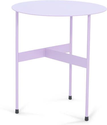 Spinder Design bijzettafel Mira Low Soft Lilac Ø 40 Staal - Foto 2