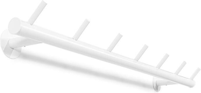 Spinder Design Odin 03 Wandkapstok met 7 haken 80x13x8 cm Wit