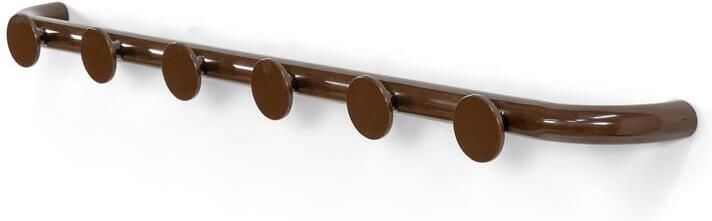 Spinder Design kapstok Retro 6 Kapstok Chocolate Brown 6 haken Staal