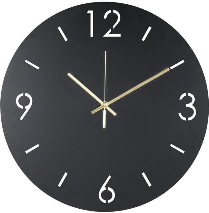 Spinder Design Time Wandklok Ø 40 cm Zwart