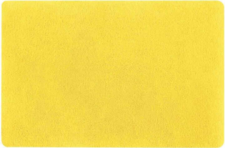 Spirella badkamer vloerkleed|tapijt hoogpolig geel 50 x 80 cm