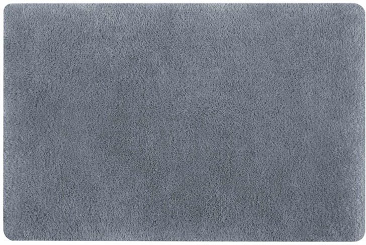 Spirella badkamer vloerkleed|tapijt hoogpolig grijs 50 x 80 cm