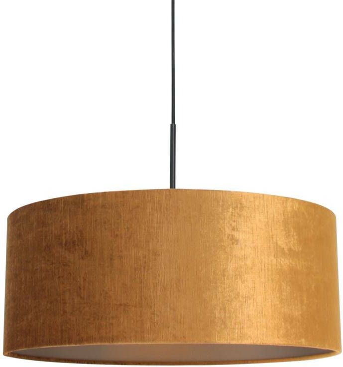 Steinhauer Hanglamp Sparkled light 8158zw zwart gouden kap - Foto 2