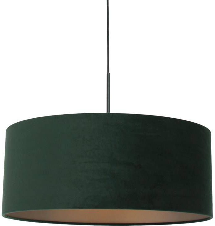 Steinhauer Hanglamp Sparkled light 8156 groen velours kap goud - Foto 2