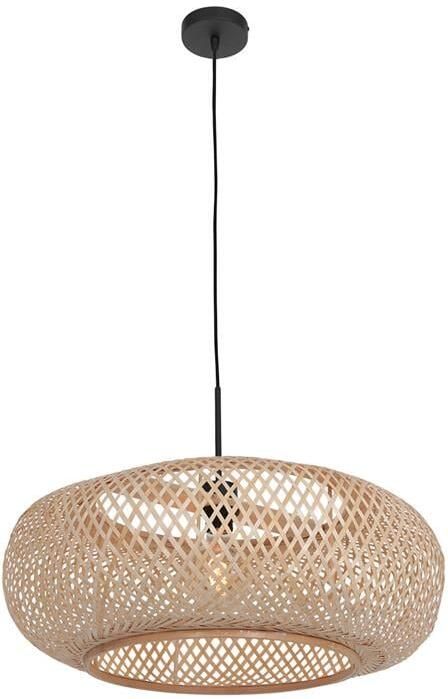 Steinhauer Ikaro hanglamp In hoogte verstelbaar E27 (grote fitting) beuken en zwart - Foto 2