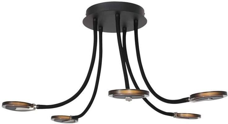 Steinhauer plafonniere Turound zwart metaal 91 5 cm ingebouwde LED-module 3376ZW - Foto 2