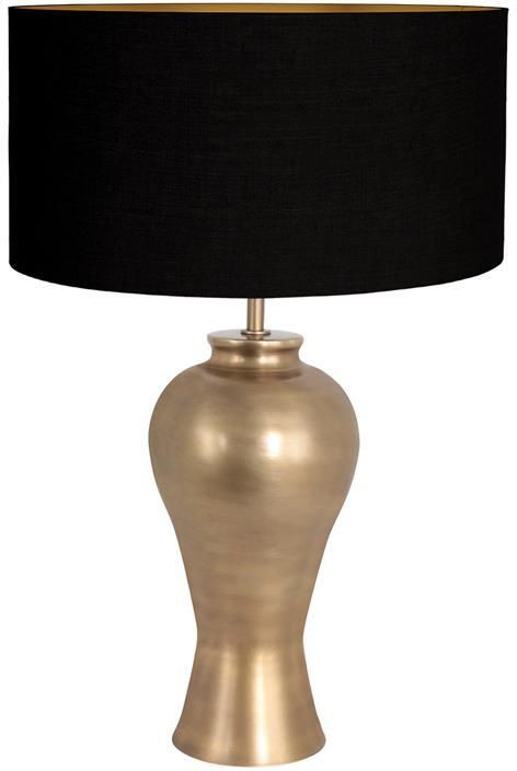 Steinhauer tafellamp Brass brons linnen metaal Ø 50cm E27 3969BR