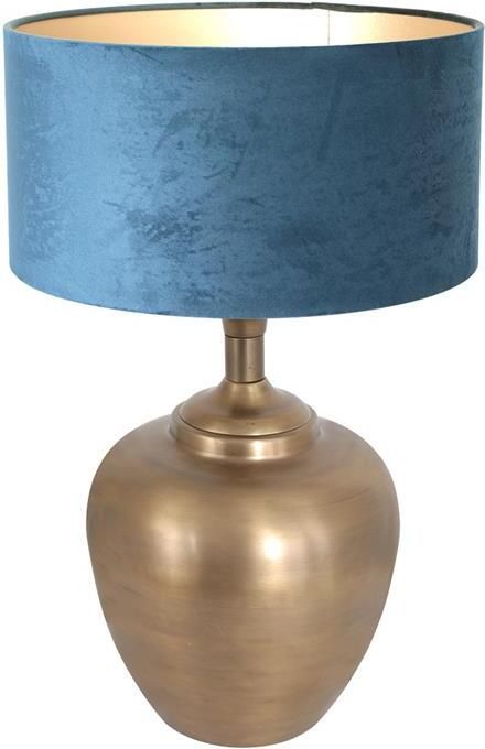Steinhauer tafellamp Brass brons metaal velours stof Ø 40cm E27 7204BR