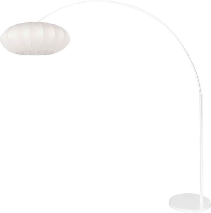 Steinhauer vloerlamp Sparkled Light wit metaal stof booglamp E27 4185W