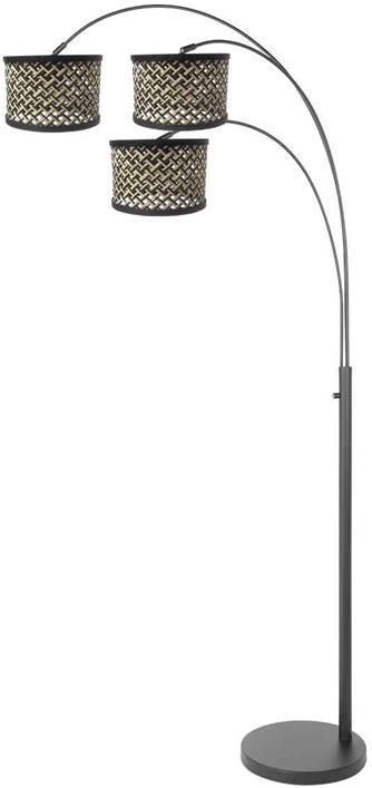 Steinhauer vloerlamp Sparkled light zwart metaal 3829ZW