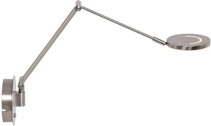 Steinhauer wandlamp Soleil staal glas metaal bedlampje LED 3259ST - Foto 2