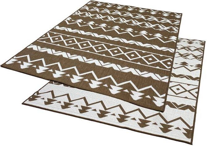 Studio M BOHEMIAN Dubbelzijdig Buitenkleed 190x280 cm Beige|Bruin