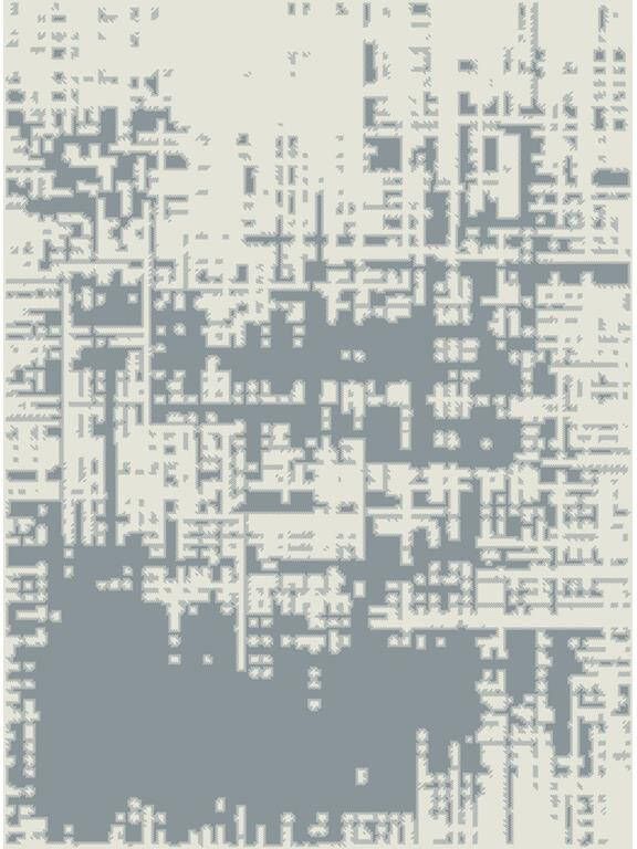 Studio M Vloerkleed Laagpolig Home – INDUSTRIAL – Tapijt Woonkamer – Vloerkleed Modern Industrieel 160x230 cm – Lichtgrijs - Foto 2