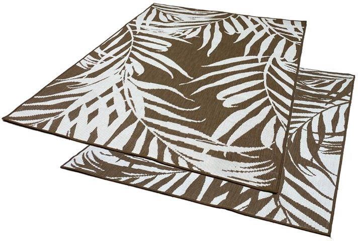 Studio M TROPICAL Dubbelzijdig Buitenkleed 120x160 cm Beige|Bruin