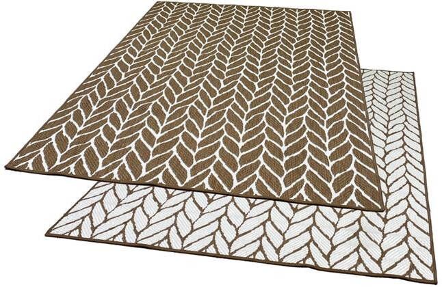 Studio M TWIST Dubbelzijdig Buitenkleed 120x160 cm Beige|Bruin