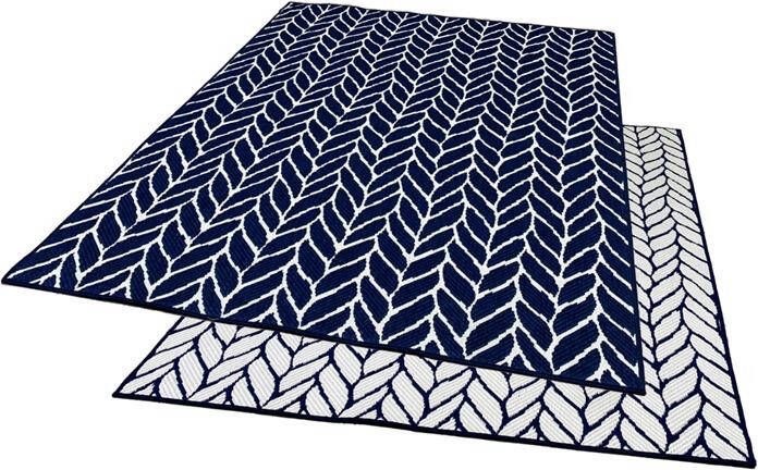 Studio M TWIST Dubbelzijdig Buitenkleed 120x160 cm Donkerblauw