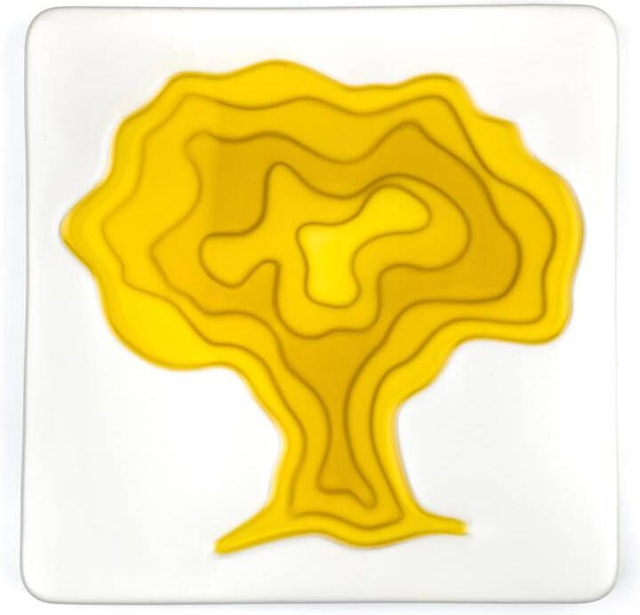 Style de Vie olijfolieschaal boom 18x18cm keramiek