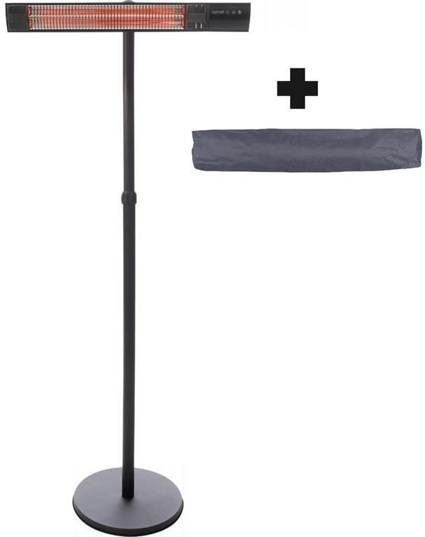 Sunred COMBIDEAL Heater & Hoes Dark lijn Zwart Staand model