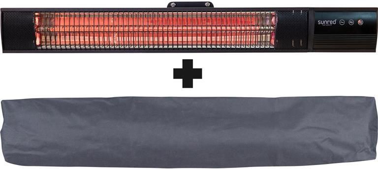 Sunred COMBIDEAL Heater & Hoes Dark lijn Zwart Wand model