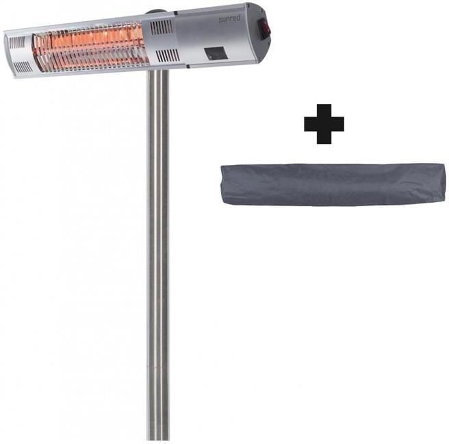 Sunred COMBIDEAL Heater & Hoes Ultra lijn Zilver Staand