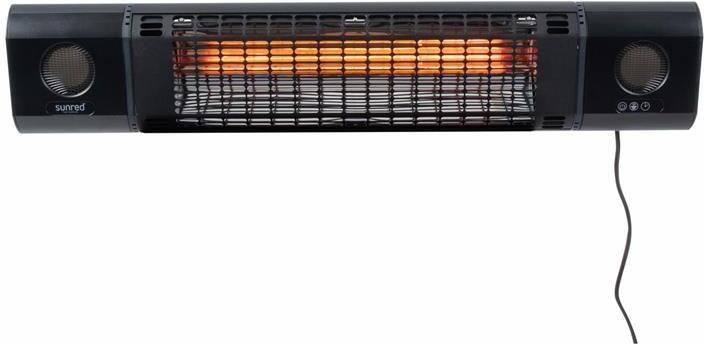 Sunred Sun and Sound Ultra lijn Zwart Wand model