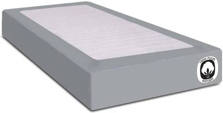 Superieur Grijs Percaline Katoenen Hoeslaken 180x220cm