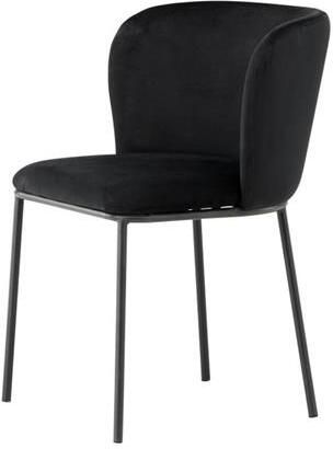 Svea Lino eetkamerstoel velvet zwart - Foto 2