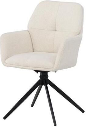 Svea Lucetta eetkamerstoel boucle wit - Foto 2