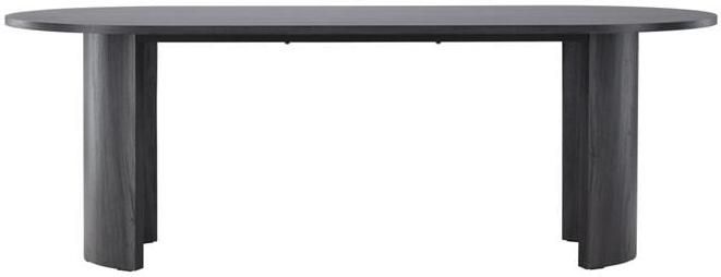 Svea Silvio ovale eettafel 100 x 220 cm zwart