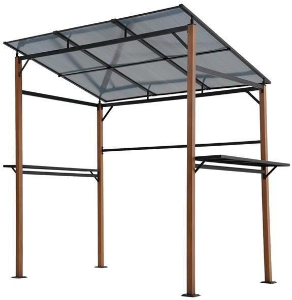 Sweeek Barbecueschuilplaats prieel voor barbecue 2 bijzettafels