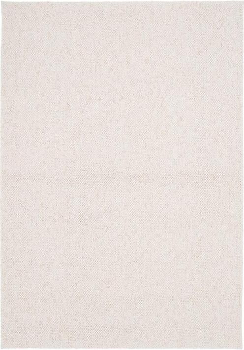 Sweeek Crème gevlekt interieurtapijt in bouclé