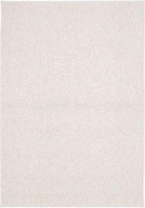 Sweeek Crème gevlekt interieurtapijt in bouclé