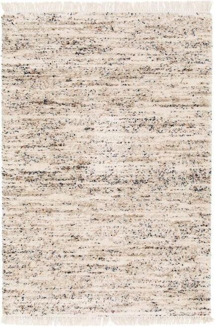 Sweeek Interieur tapijt met gevlekt patroon crème