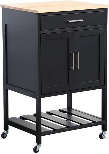 Sweeek Keukentrolley van rubberhout