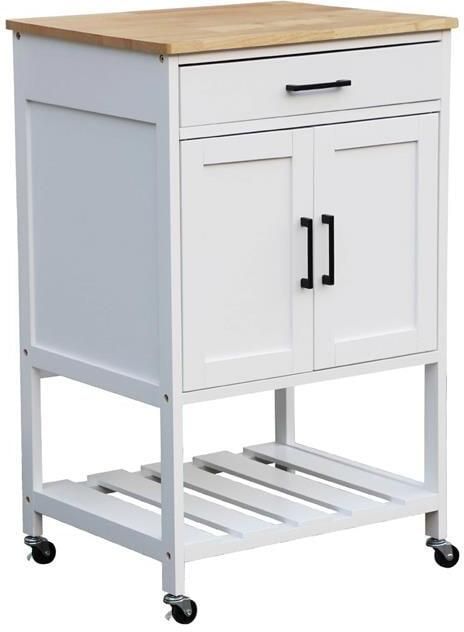 Sweeek Keukentrolley van rubberhout