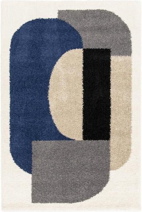 Sweeek Shaggy tapijt voor binnen geometrisch patroon veelkleurig