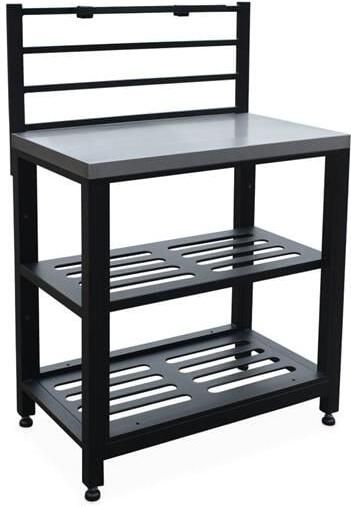 Sweeek Stalen buitenkeuken 80 cm breed met 2 opbergplanken