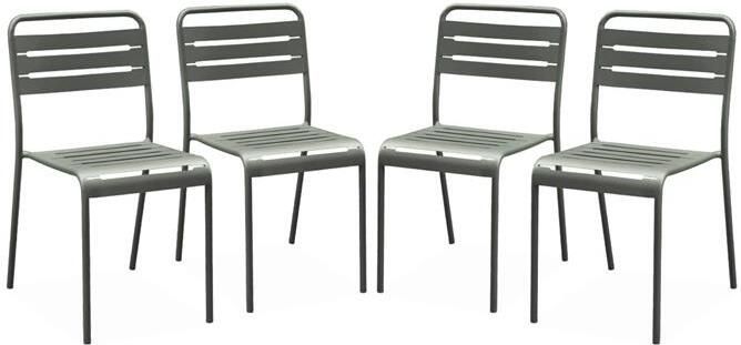 Sweeek Stalen tuinstoel (set van 4)