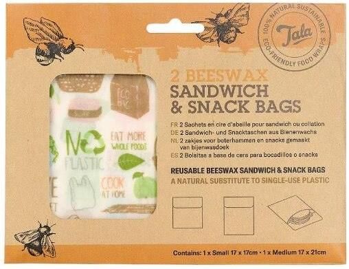 Tala Sandwich & Snack Zakje Set van 2 Stuks Zero Waste