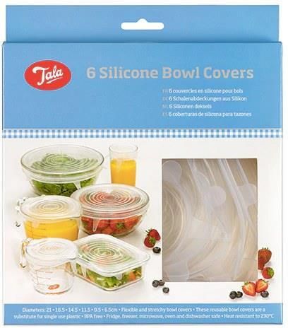 Tala Schaal Covers Set van 6 Stuks Siliconen Transparant